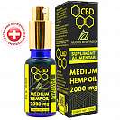 Medium Hemp Oil 2000 mg, Alcos Bioprod