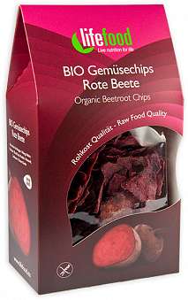 Chips din sfecla rosie Raw Bio 